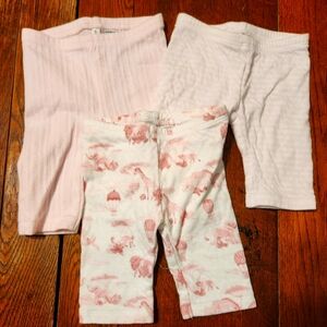 Janie and Jack Pink and White Pants